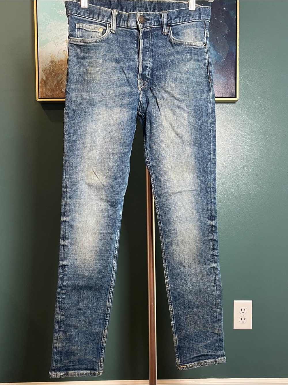 Vintage H&M Stretch Denim Jeans - Classic Straight Fit - Picture 2 of 8
